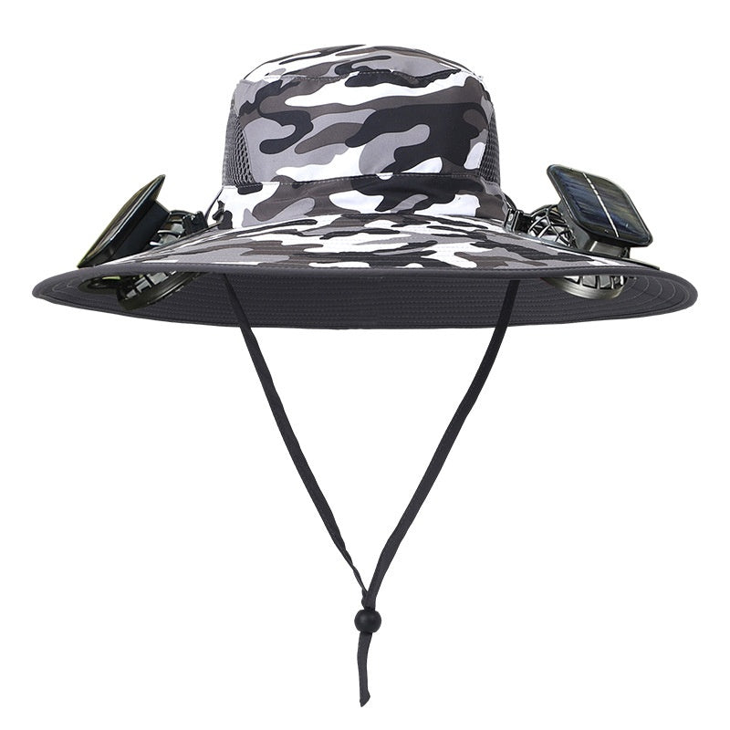 Solar Fan Rechargeable Brim Hat